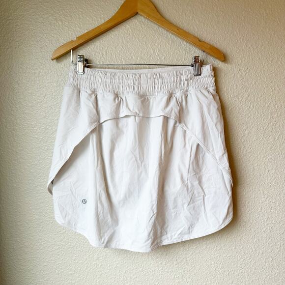 Lululemon Hotty Hot High Rise Skirt Long White sz 10 - Picture 5 of 10